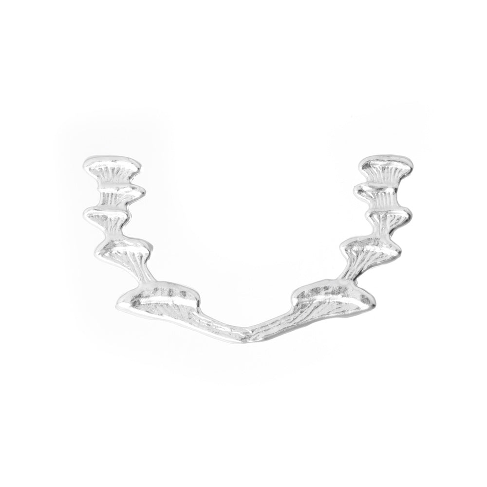 silver chanterelle cabochon border