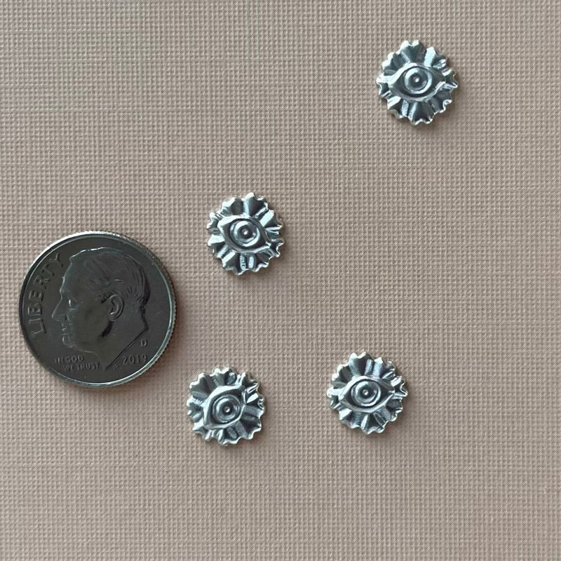 silver eyeflower solderable accent