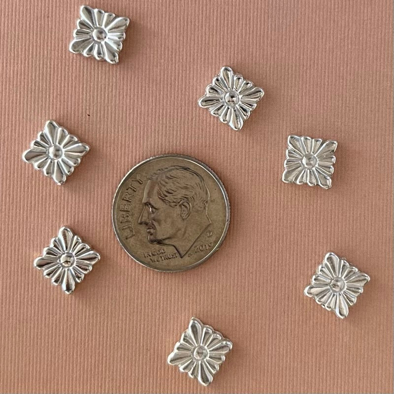 silver square tile casting