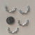 silver chanterelle cabochon border